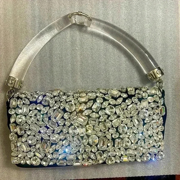 SAINT LAURENT JEWELED CLUTCH - Picture 10 of 13